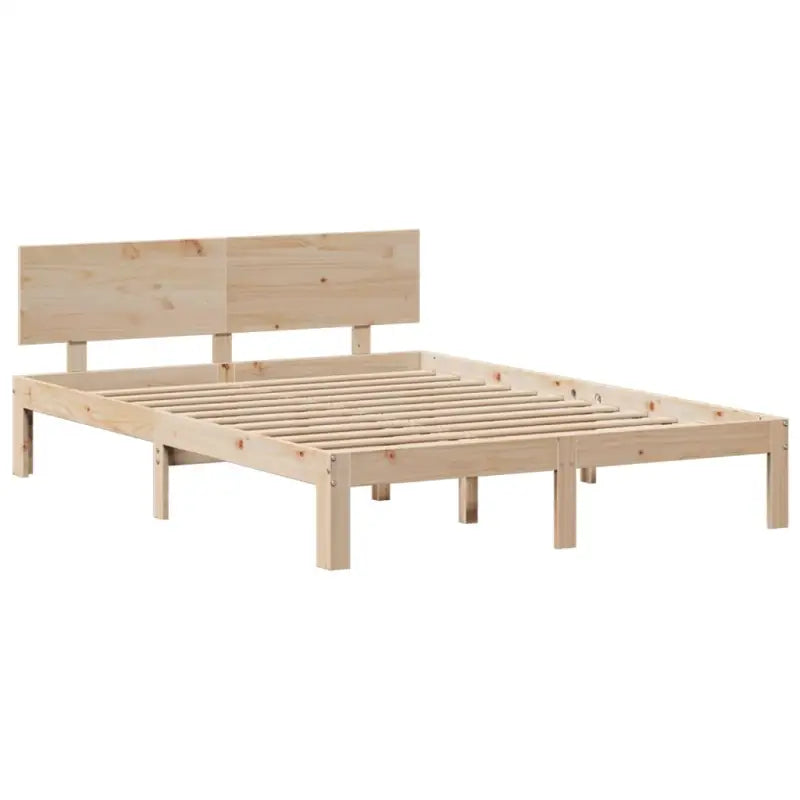 Boekenkastbed van massief grenenhout met optimale totale afmetingen - Bedden & bedframes