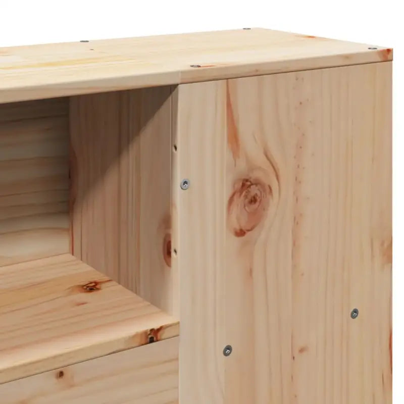 Boekenkastbed van massief grenenhout met optimale totale afmetingen - Bedden & bedframes
