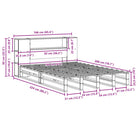 Boekenkastbed van massief grenenhout met optimale totale afmetingen - Bedden & bedframes