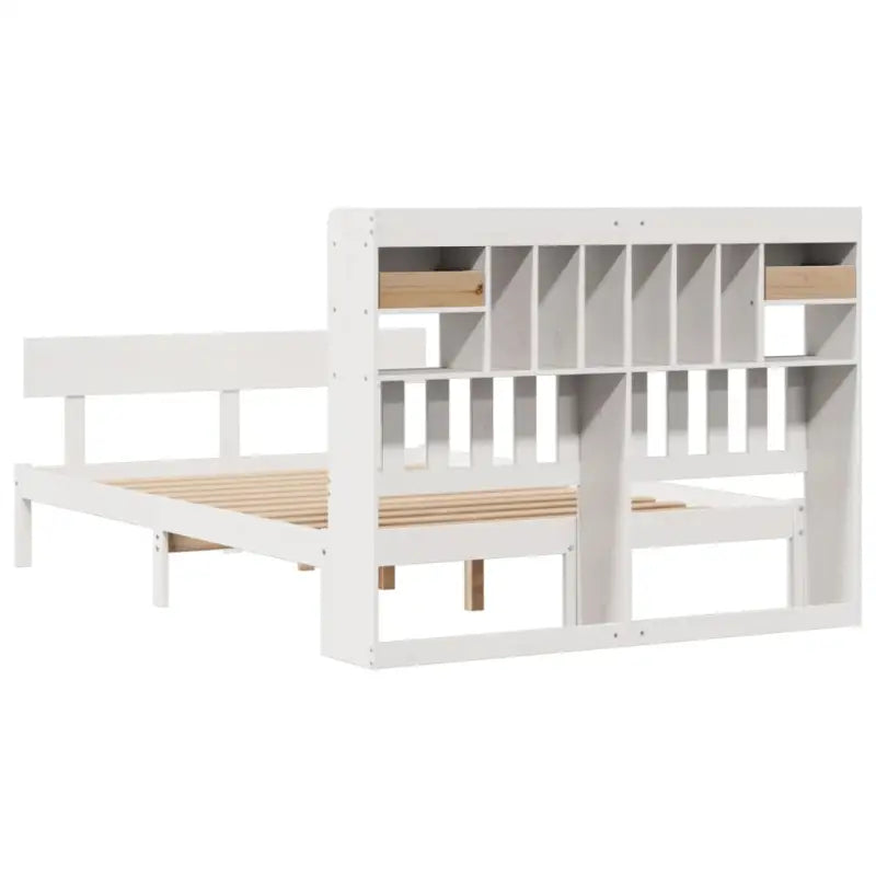 Boekenkastbed van massief grenenhout met optimale totale afmetingen - Bedden & bedframes