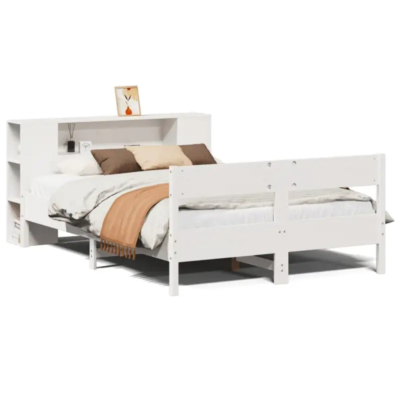 Boekenkastbed van massief grenenhout met optimale totale afmetingen - Bedden & bedframes