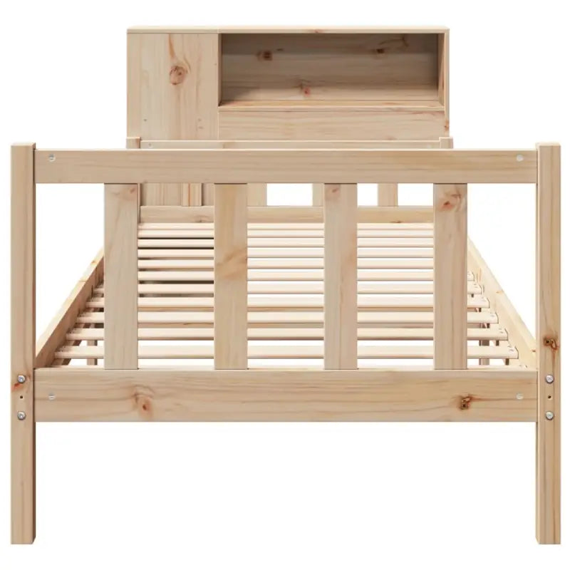 Boekenkastbed van massief grenenhout met optimale totale afmetingen - Bedden & bedframes