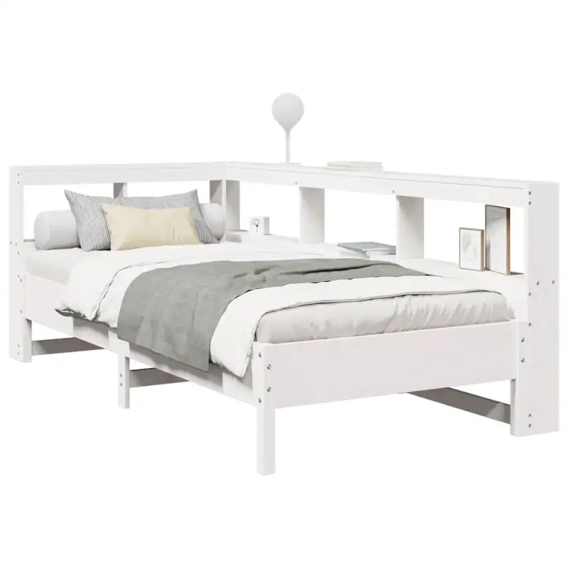 Boekenkastbed van massief grenenhout met optimale totale afmetingen - Bedden & bedframes