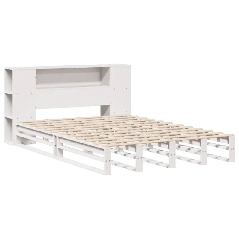 Boekenkastbed van massief grenenhout met optimale totale afmetingen - Bedden & bedframes