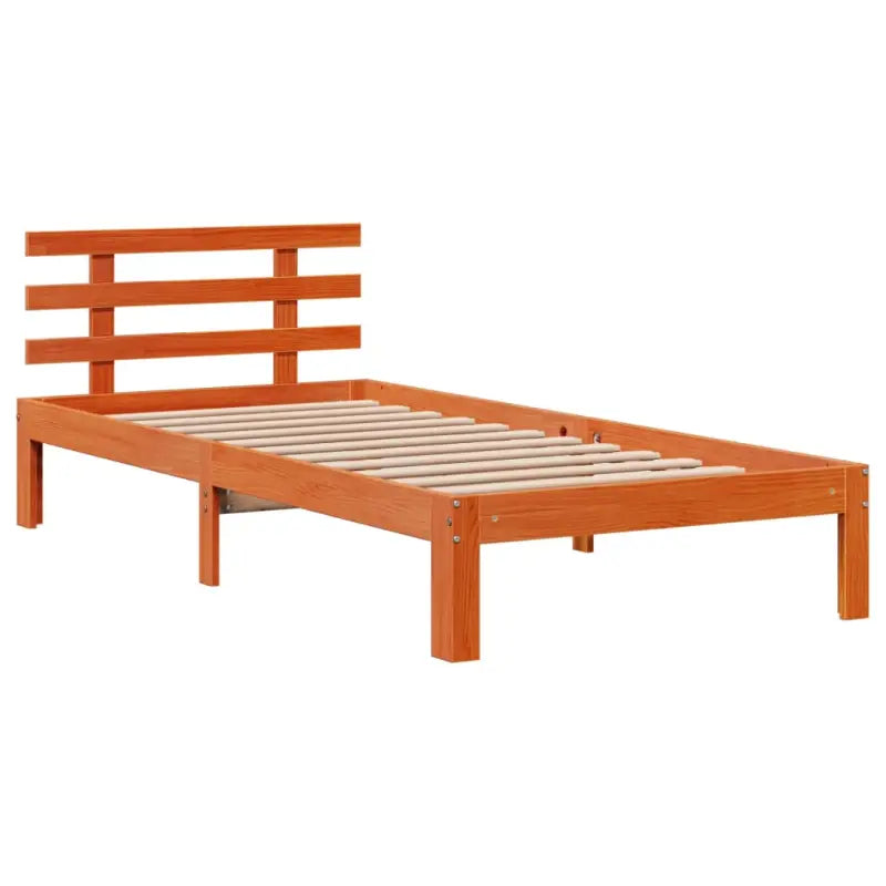 Boekenkastbed van massief grenenhout met optimale totale afmetingen - Bedden & bedframes