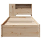 Boekenkastbed van massief grenenhout met optimale totale afmetingen - Bedden & bedframes