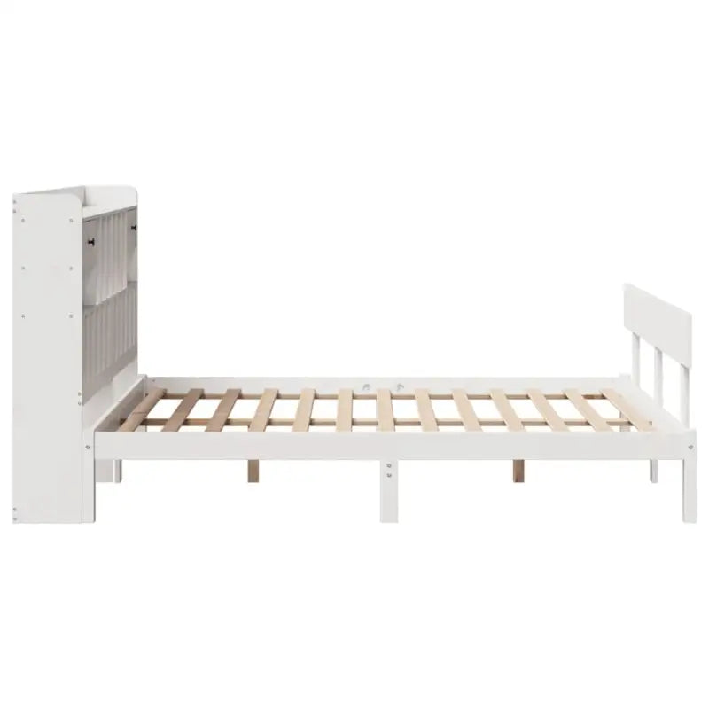 Boekenkastbed van massief grenenhout met optimale totale afmetingen - Bedden & bedframes