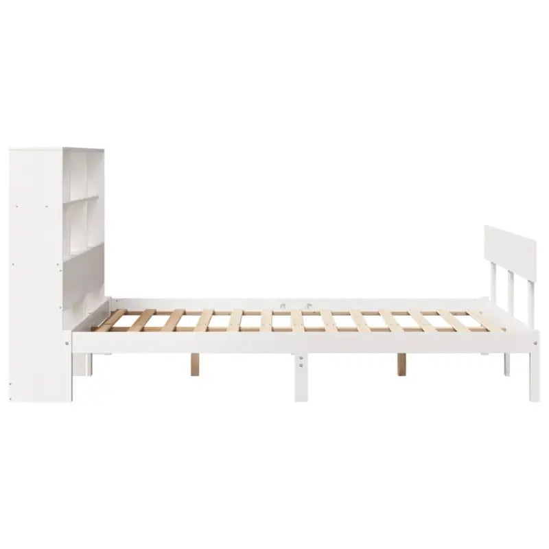 Boekenkastbed van massief grenenhout met optimale totale afmetingen - Bedden & bedframes