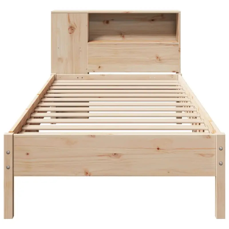 Boekenkastbed van massief grenenhout met optimale totale afmetingen - Bedden & bedframes
