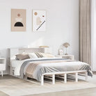 Boekenkastbed van massief grenenhout met optimale totale afmetingen - Wit / 140 x 200 cm - Bedden & bedframes