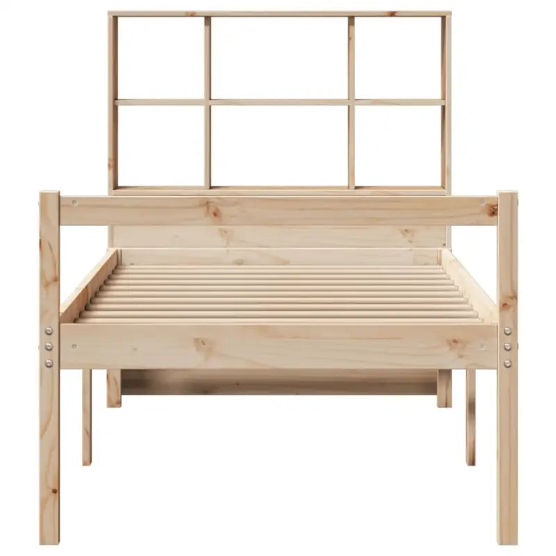 Boekenkastbed van massief grenenhout met optimale totale afmetingen - Bedden & bedframes