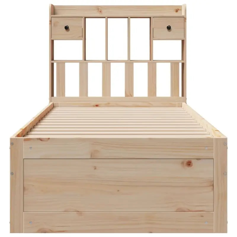 Boekenkastbed van massief grenenhout met optimale totale afmetingen - Bedden & bedframes