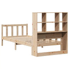 Boekenkastbed van massief grenenhout met optimale totale afmetingen - Bedden & bedframes