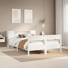 Boekenkastbed van massief grenenhout met optimale totale afmetingen - Wit / 120 x 190 cm - Bedden & bedframes
