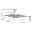 Boekenkastbed van massief grenenhout met optimale totale afmetingen - Bedden & bedframes