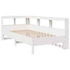 Boekenkastbed van massief grenenhout met optimale totale afmetingen - Bedden & bedframes