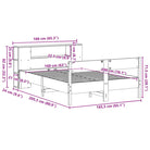 Boekenkastbed van massief grenenhout met optimale totale afmetingen - Bedden & bedframes