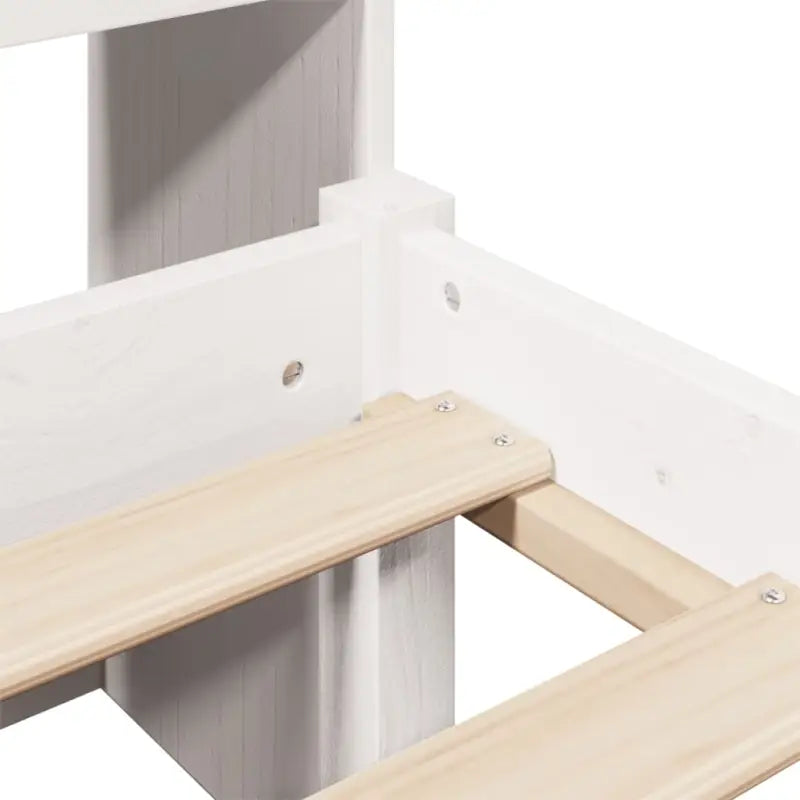 Boekenkastbed van massief grenenhout met optimale totale afmetingen - Bedden & bedframes