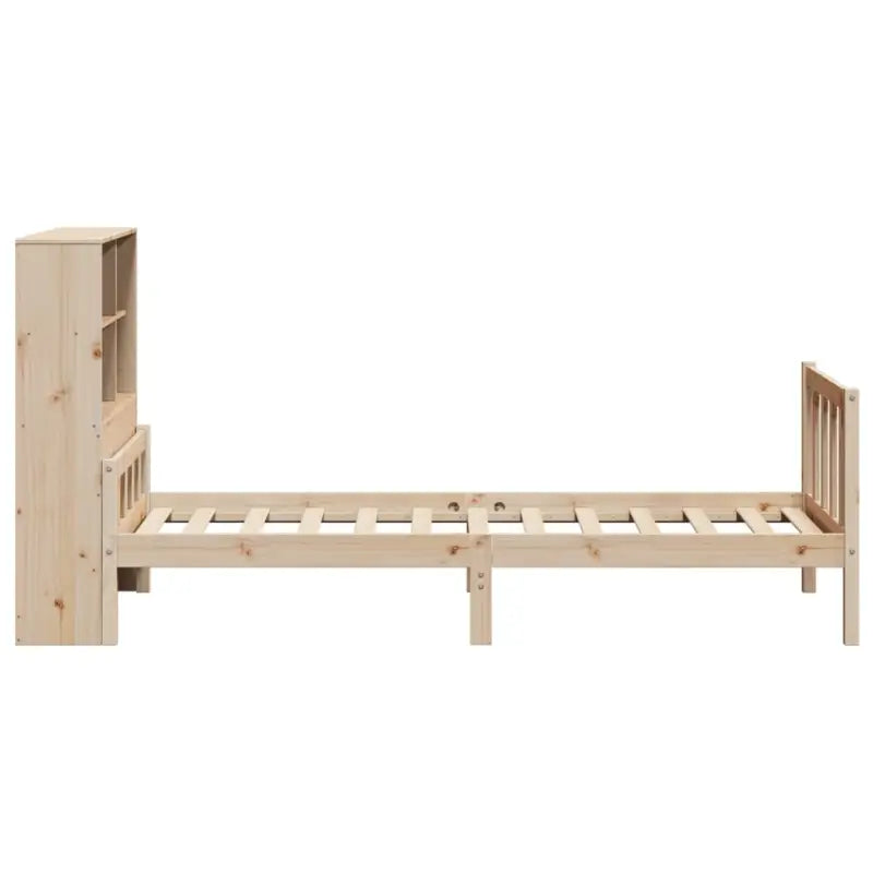 Boekenkastbed van massief grenenhout met optimale totale afmetingen - Bedden & bedframes