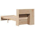 Boekenkastbed van massief grenenhout met optimale totale afmetingen - Bedden & bedframes