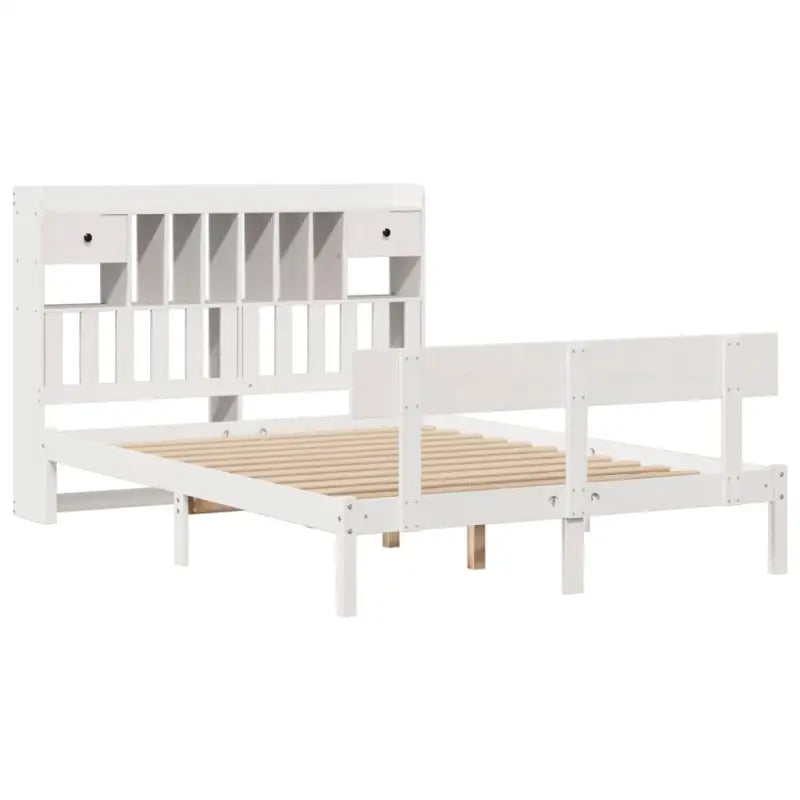 Boekenkastbed van massief grenenhout met optimale totale afmetingen - Bedden & bedframes