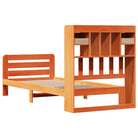 Boekenkastbed van massief grenenhout met optimale totale afmetingen - Bedden & bedframes