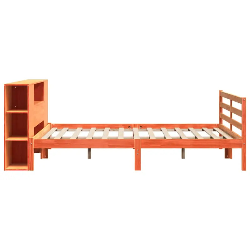 Boekenkastbed van massief grenenhout met optimale totale afmetingen - Bedden & bedframes