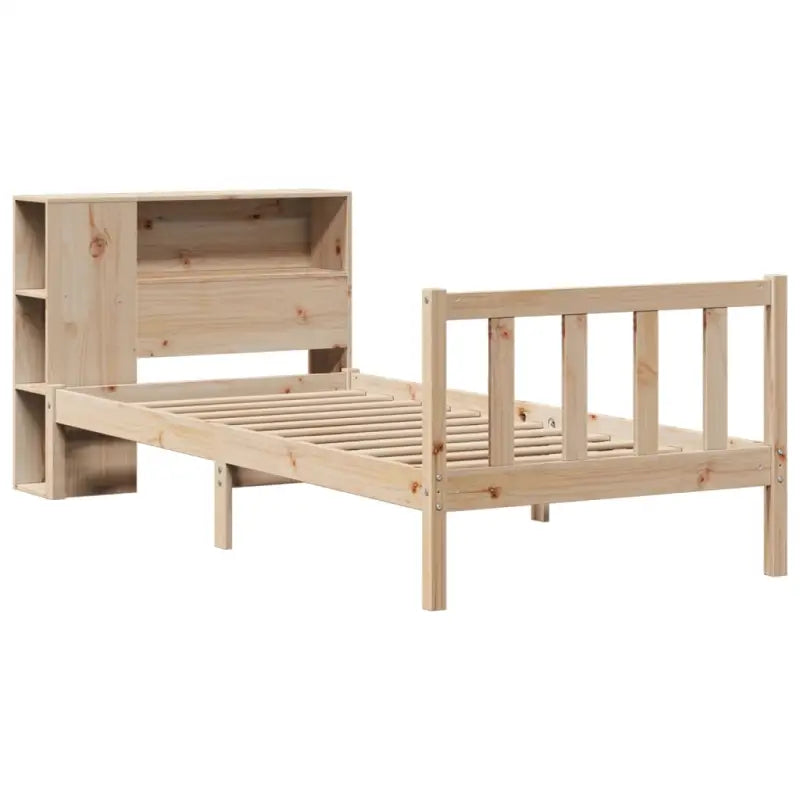 Boekenkastbed van massief grenenhout met optimale totale afmetingen - Bedden & bedframes