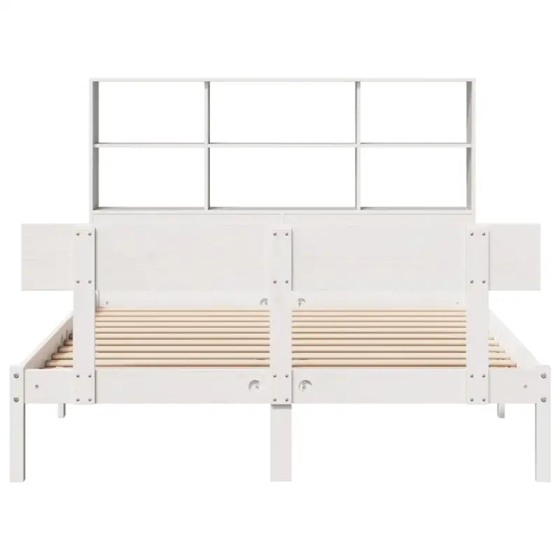 Boekenkastbed van massief grenenhout met optimale totale afmetingen - Bedden & bedframes