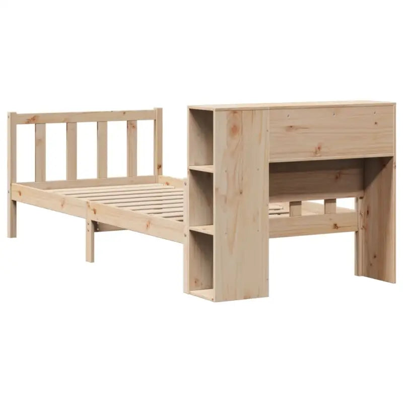Boekenkastbed van massief grenenhout met optimale totale afmetingen - Bedden & bedframes