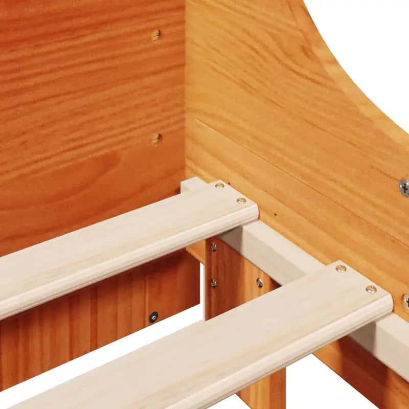 Boekenkastbed van massief grenenhout met perfecte totale afmetingen - Bedden & bedframes