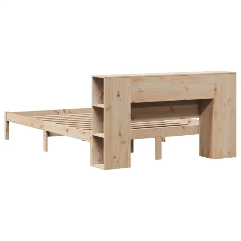 Boekenkastbed van massief grenenhout met perfecte totale afmetingen - Bedden & bedframes