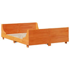 Boekenkastbed van massief grenenhout met perfecte totale afmetingen - Bedden & bedframes