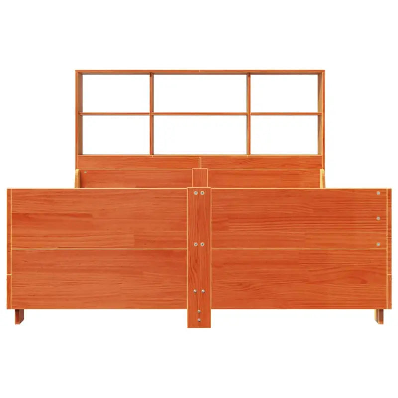 Boekenkastbed van massief grenenhout met perfecte totale afmetingen - Bedden & bedframes