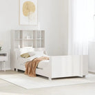 Boekenkastbed van massief grenenhout met perfecte totale afmetingen - Wit / 90 x 190 cm - Bedden & bedframes
