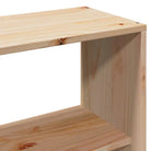 Boekenkastbed van massief grenenhout met praktische totale afmetingen - Bedden & bedframes