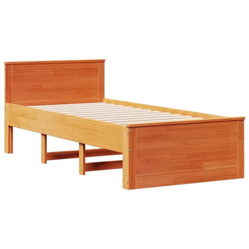 Boekenkastbed van massief grenenhout met ruime totale afmetingen - Bedden & bedframes