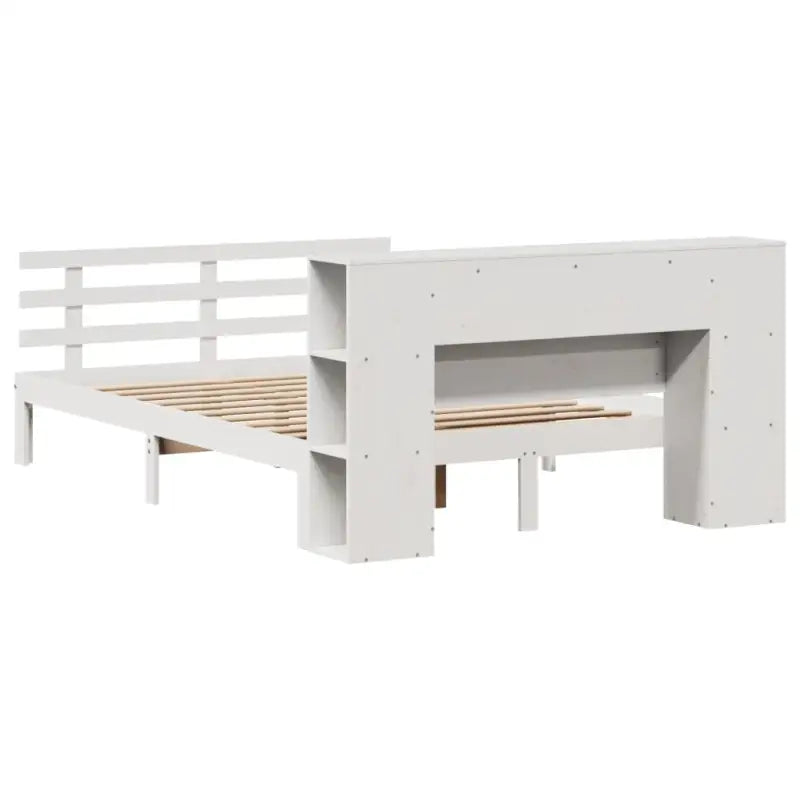 Boekenkastbed van massief grenenhout met ruime totale afmetingen - Bedden & bedframes