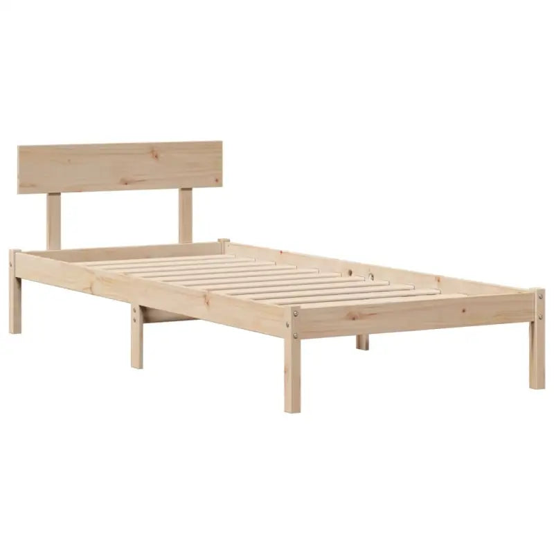 Boekenkastbed van massief grenenhout met ruime totale afmetingen - Bedden & bedframes