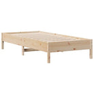 Boekenkastbed van massief grenenhout met ruime totale afmetingen - Bedden & bedframes