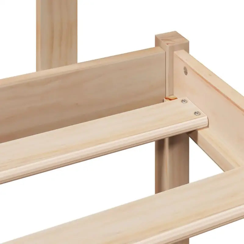 Boekenkastbed van massief grenenhout met ruime totale afmetingen - Bedden & bedframes