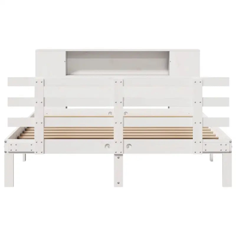 Boekenkastbed van massief grenenhout met ruime totale afmetingen - Bedden & bedframes