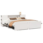 Boekenkastbed van massief grenenhout met ruime totale afmetingen - Bedden & bedframes
