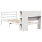 Boekenkastbed van massief grenenhout met ruime totale afmetingen - Bedden & bedframes