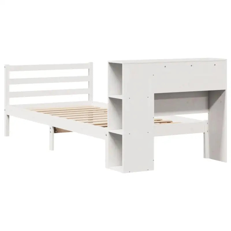 Boekenkastbed van massief grenenhout met ruime totale afmetingen - Bedden & bedframes