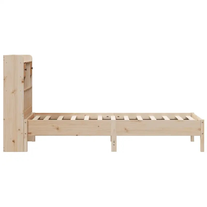 Boekenkastbed van massief grenenhout met ruime totale afmetingen - Bedden & bedframes