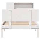 Boekenkastbed van massief grenenhout met ruime totale afmetingen - Bedden & bedframes