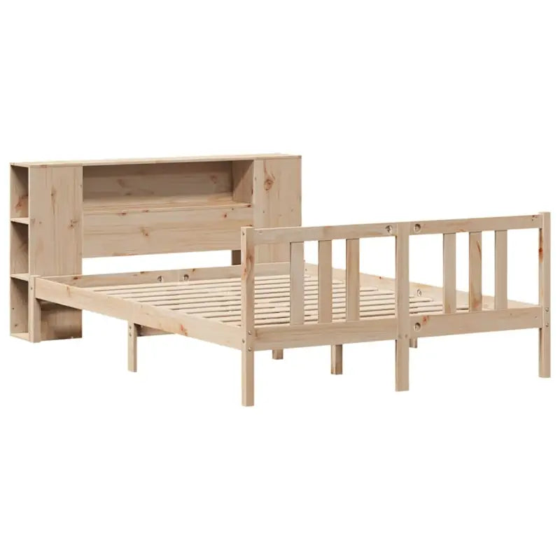 Boekenkastbed van massief grenenhout met ruime totale afmetingen - Bedden & bedframes