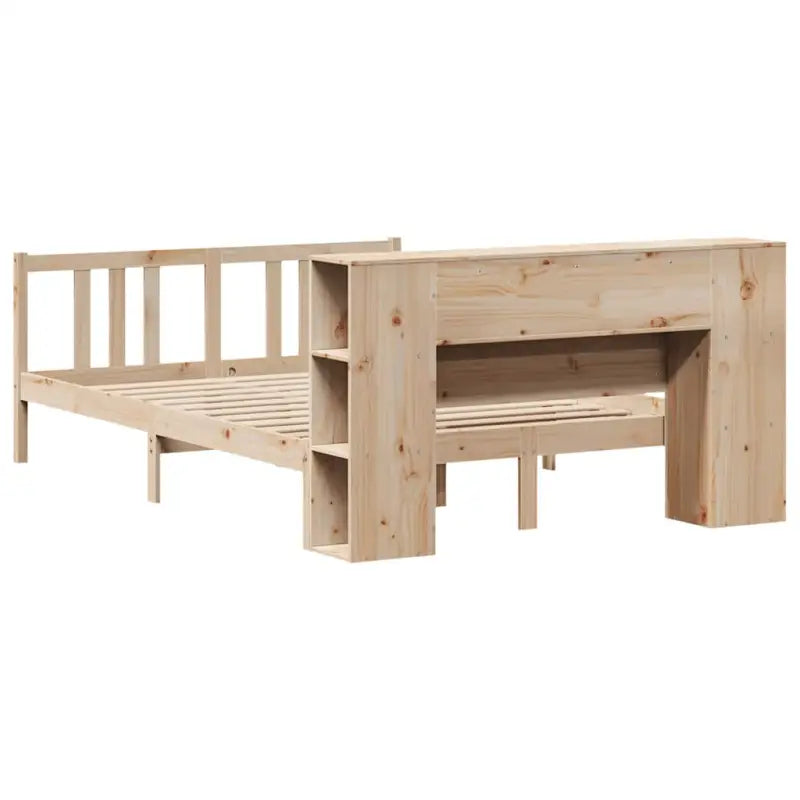 Boekenkastbed van massief grenenhout met ruime totale afmetingen - Bedden & bedframes
