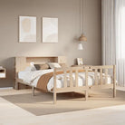 Boekenkastbed van massief grenenhout met ruime totale afmetingen - Bedden & bedframes